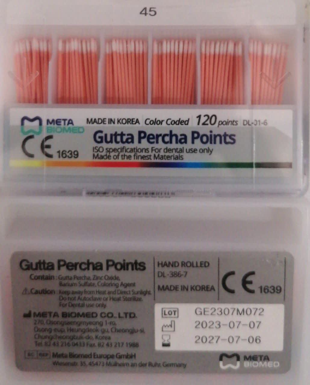 گوتا پرکا 45 سفید 2% (Gutta percha) 