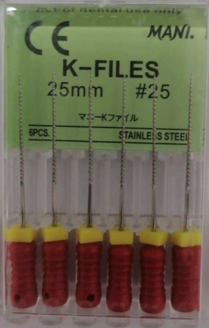 کا فایل 25 کوتاه قرمز(K-FILE 25mm)