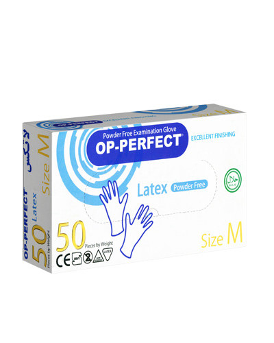 دستکش لاتکس بدون پودر سایز M
