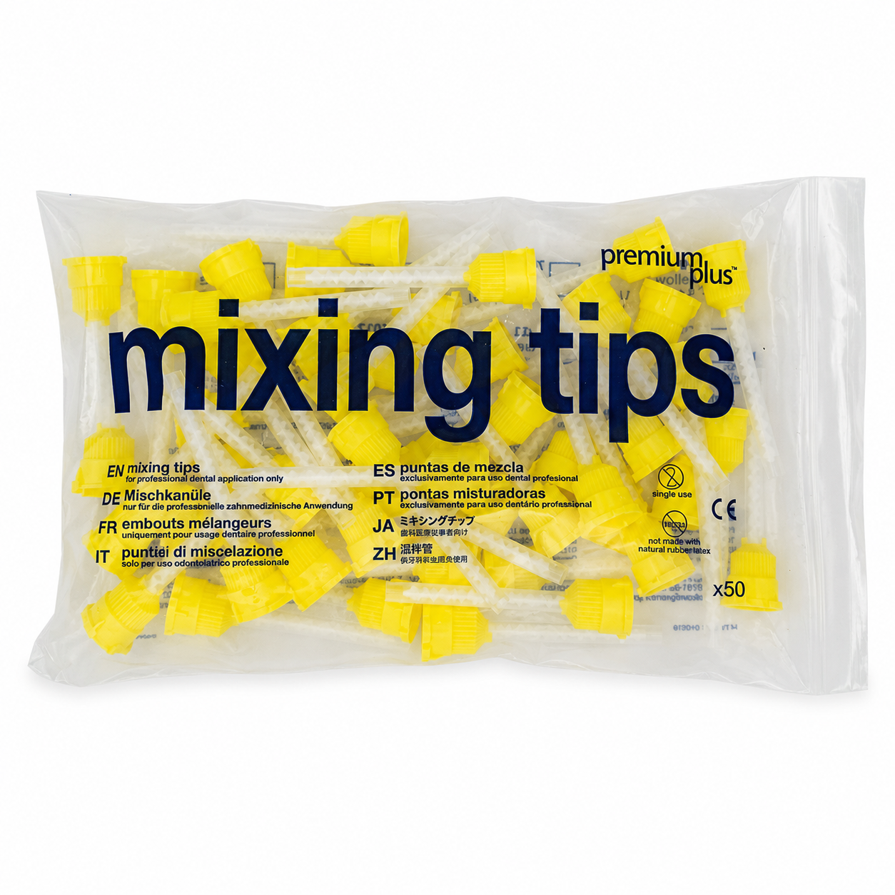میکسینگ تیپ زرد بلند (mixing tip)