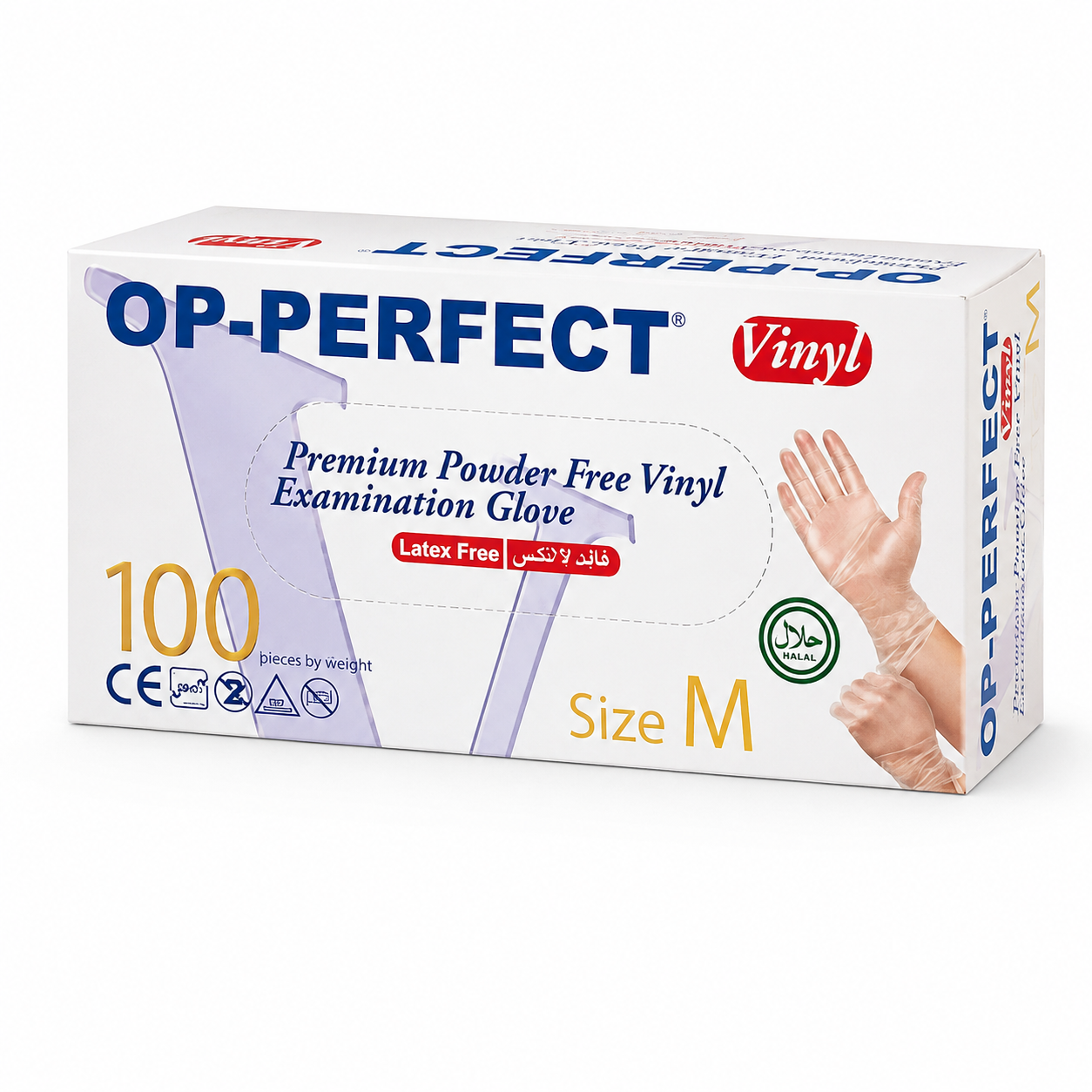 دستکش ونیل سایز مدیوم M