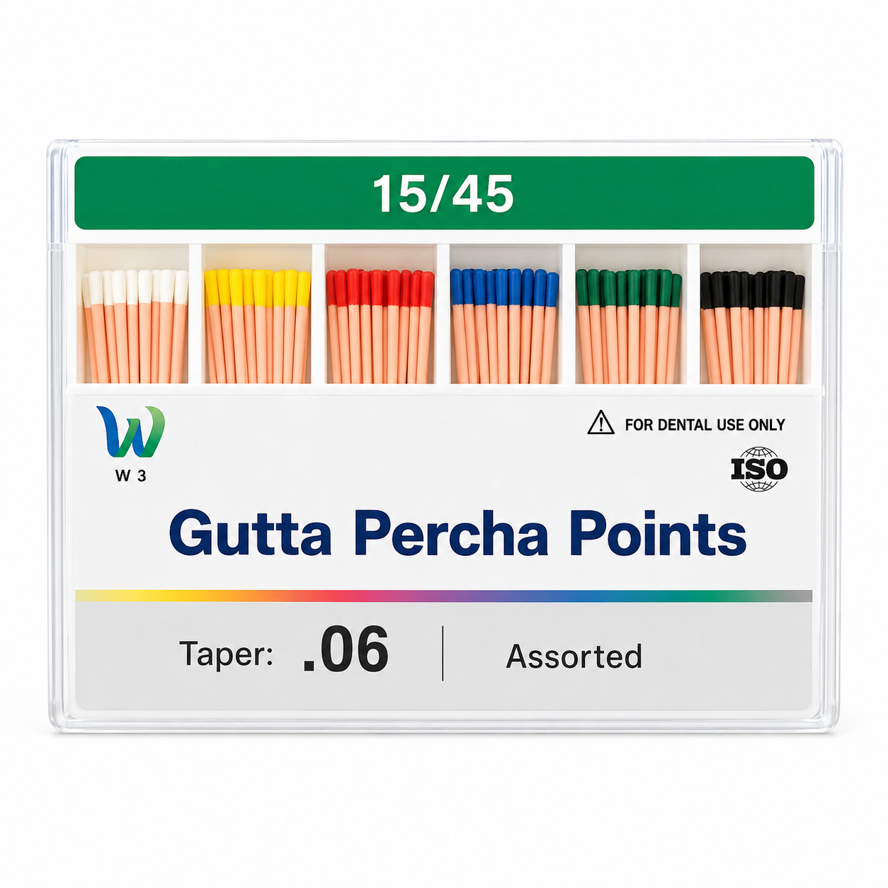 گوتا پرکا 45-15 آسورت 6% (Gutta percha)