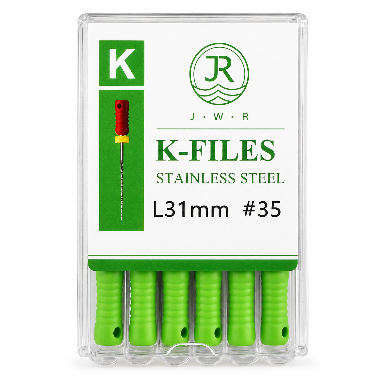 کا فایل 35 بلند سبز(K-FILE 31 mm) 